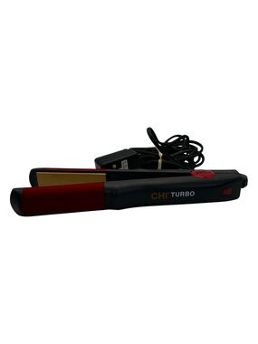 CHI Turbo GF1001 Ceramic Flat Iron 1” Hair Straightener Adjustable Heat